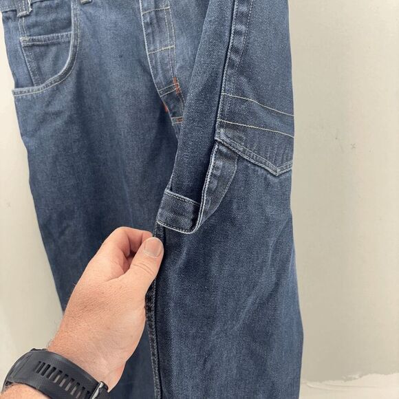 Vintage Marc Ecko Mens Jeans 36x31 Blue Limited Edition Classic Carpenter Y2K - Picture 5 of 11